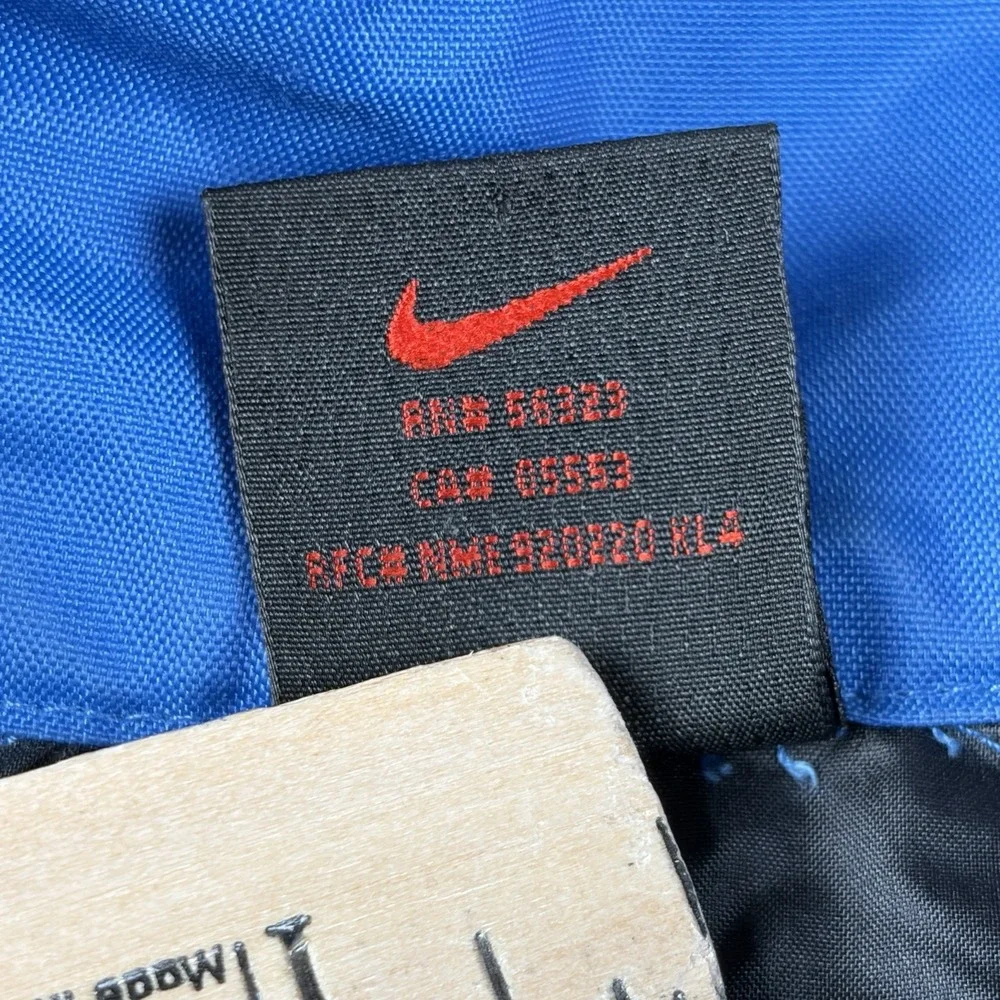 Vintage Nike Youth Windbreaker Pullover Jacket Blue Black Size L